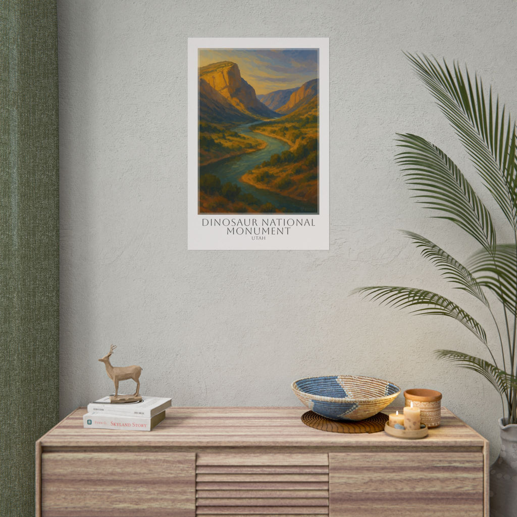 Dinosaur Travel Poster