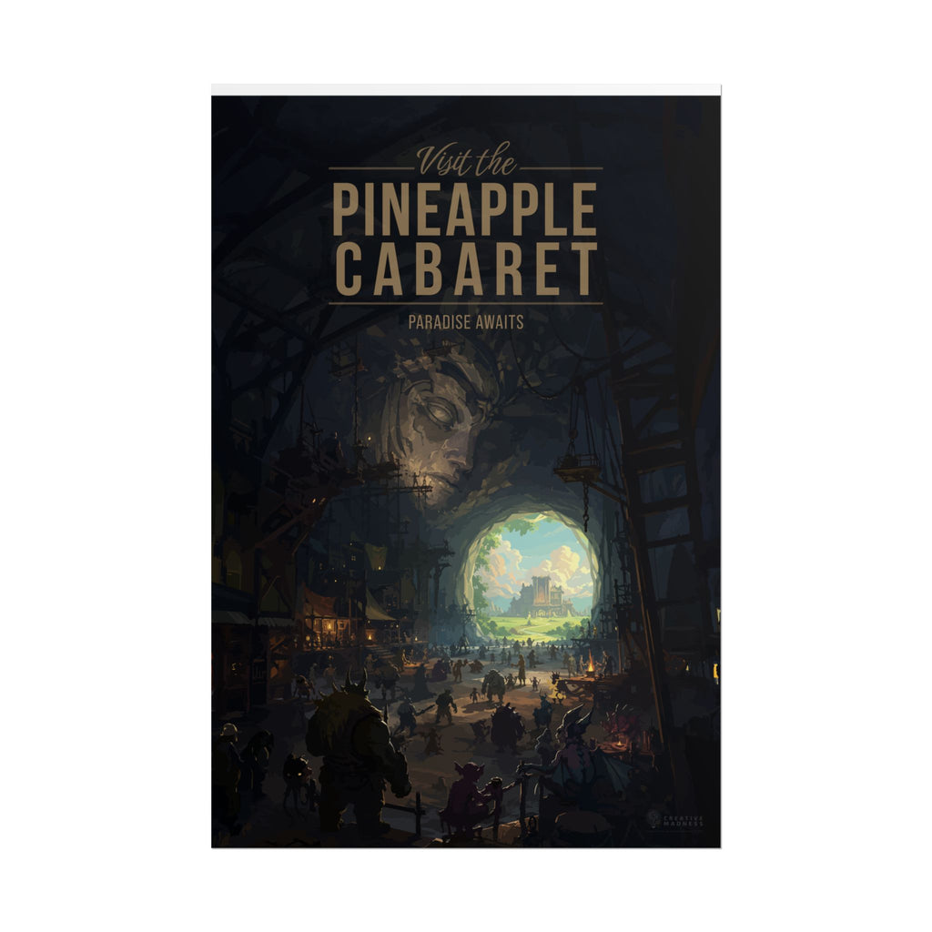 Pineapple Cabaret Travel Poster