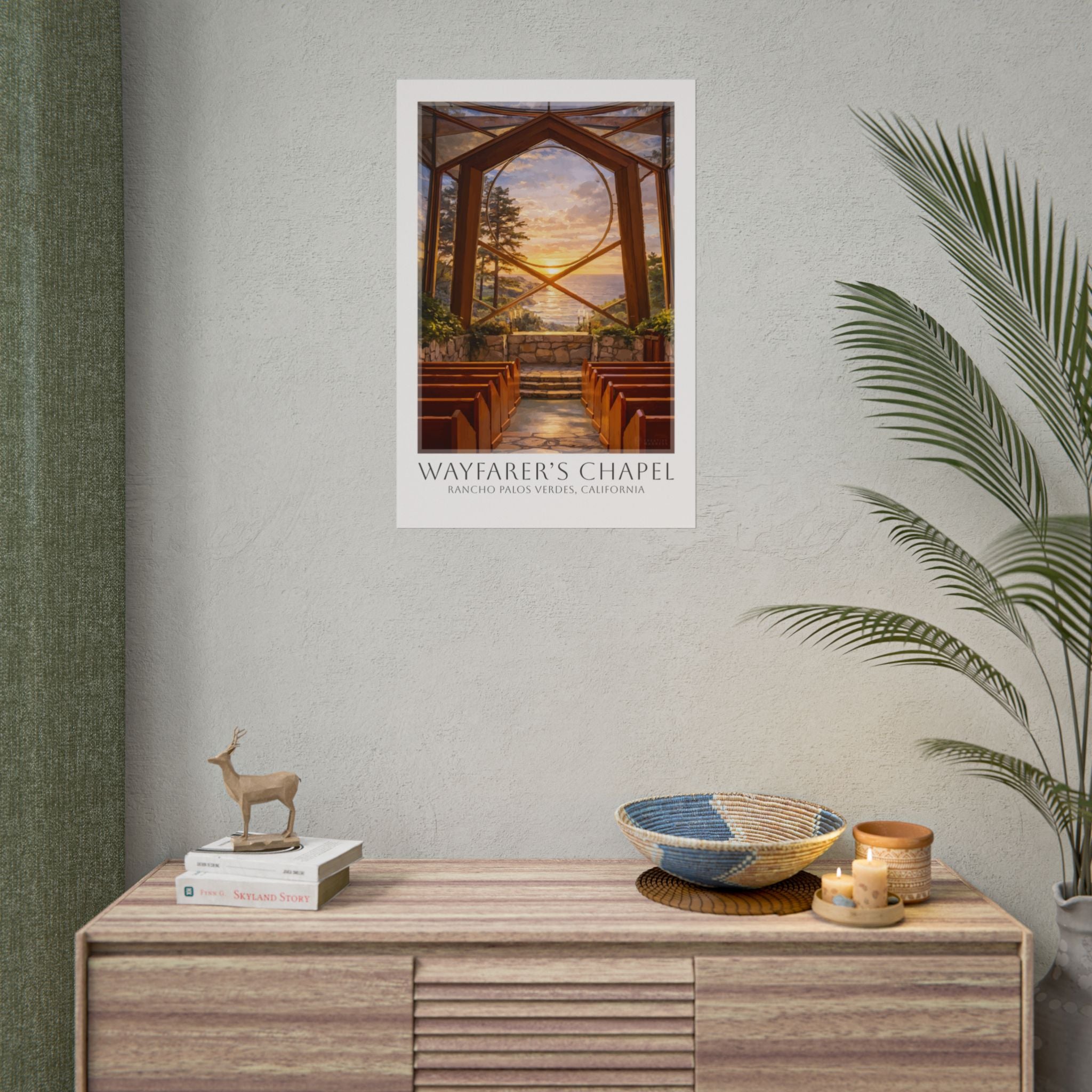 Wayfarers Chapel Travel Poster