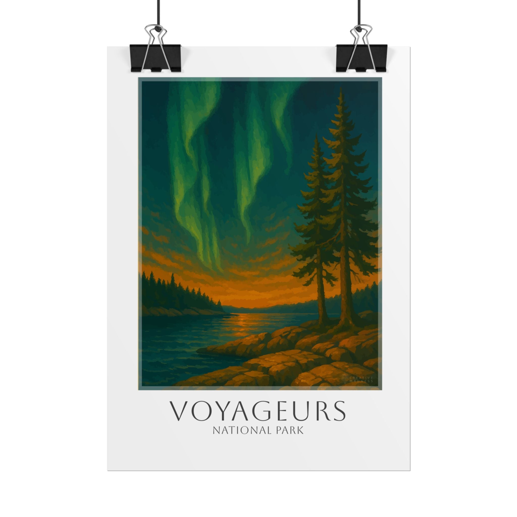 VOYAGEURS  * Travel Poster * National Park Wall Art