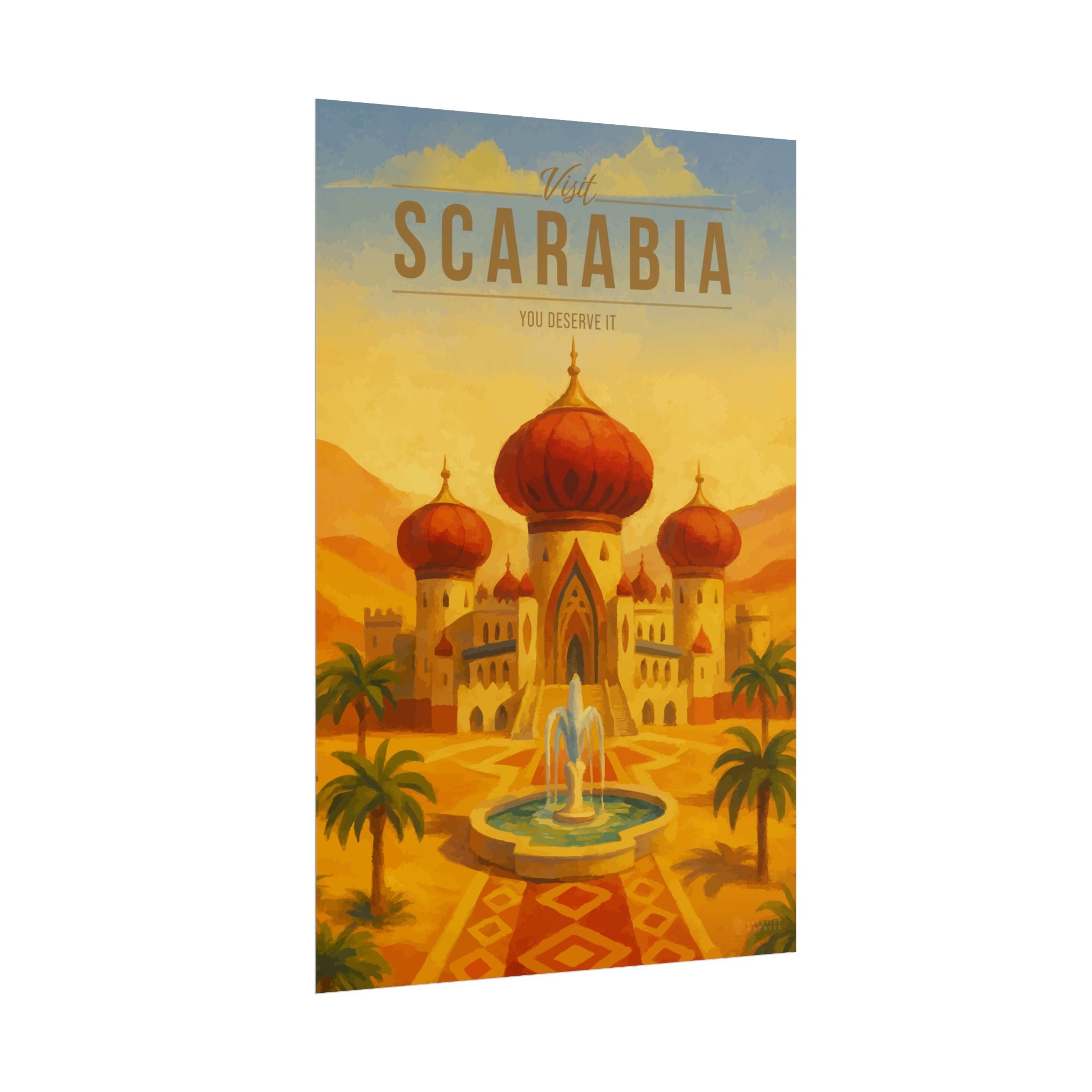 Scarabia Travel Poster