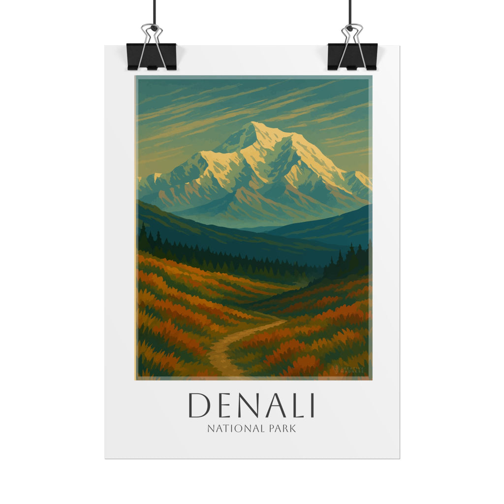 DENALI * Travel Poster * National Park Wall Art