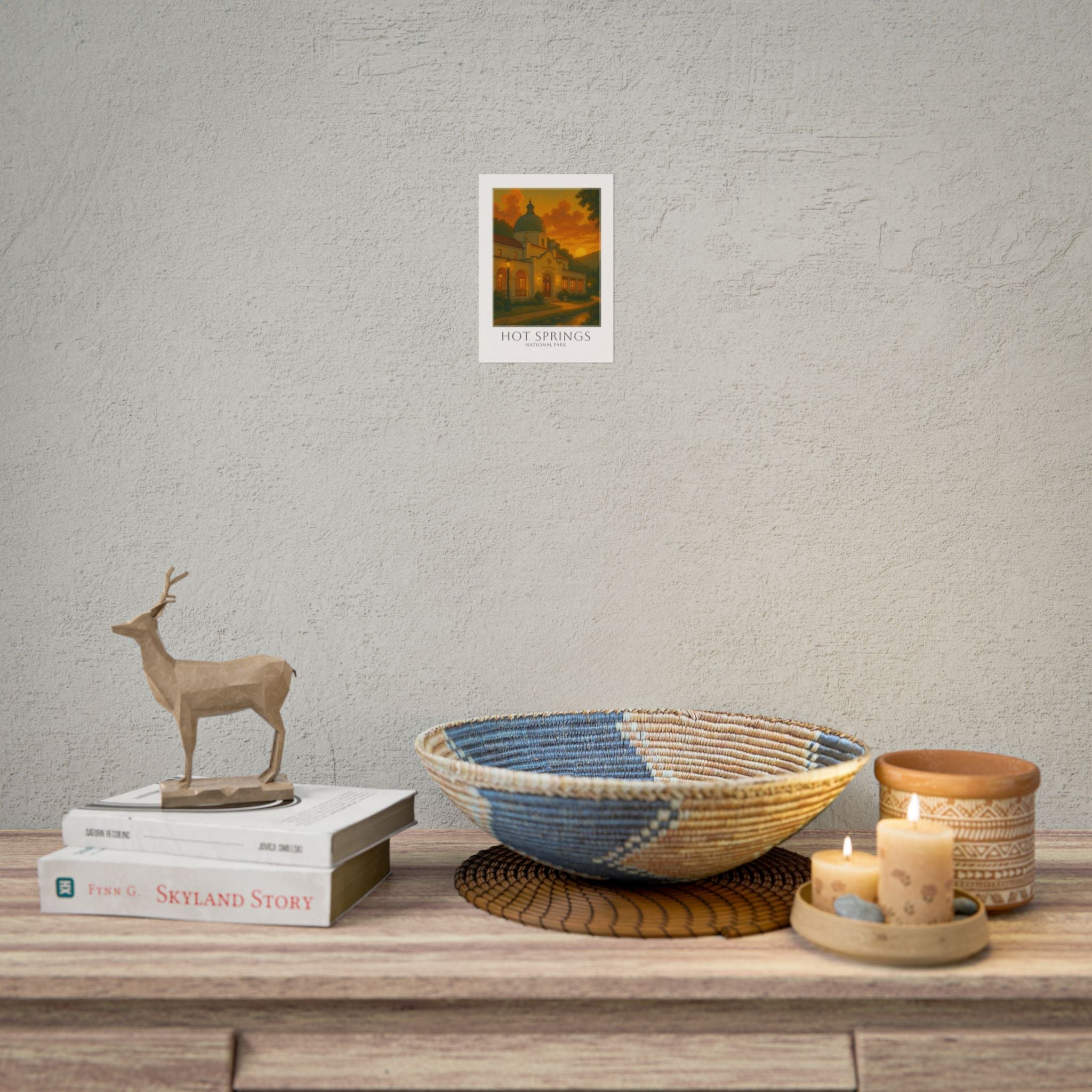 HOT SPRINGS  * Travel Poster * National Park Wall Art