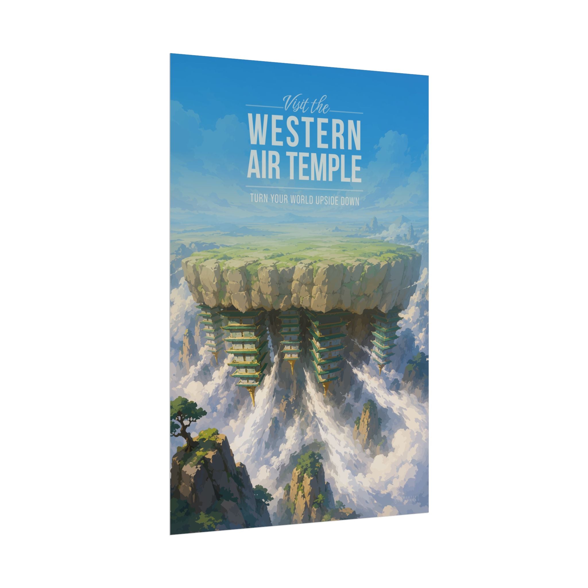 Western Air Temple Travel Poster