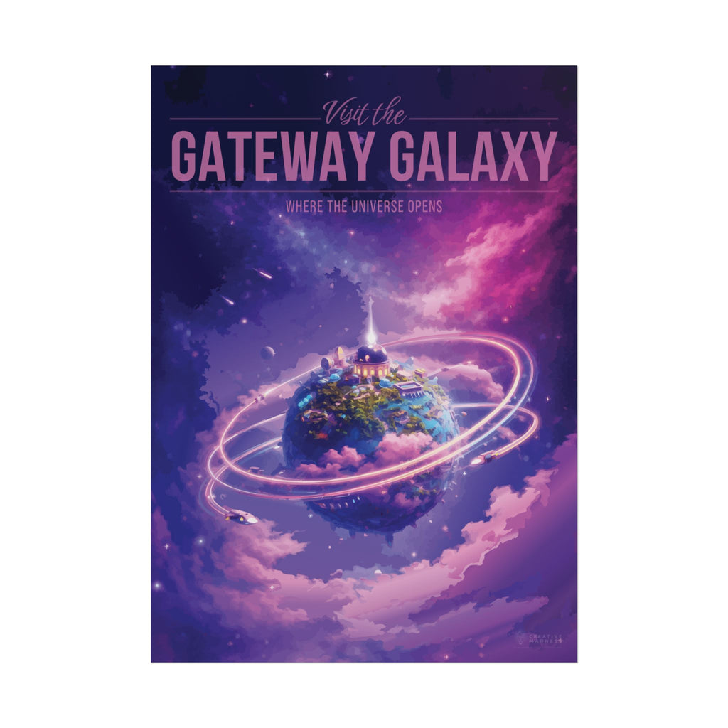 Gateway Galaxy Travel Poster