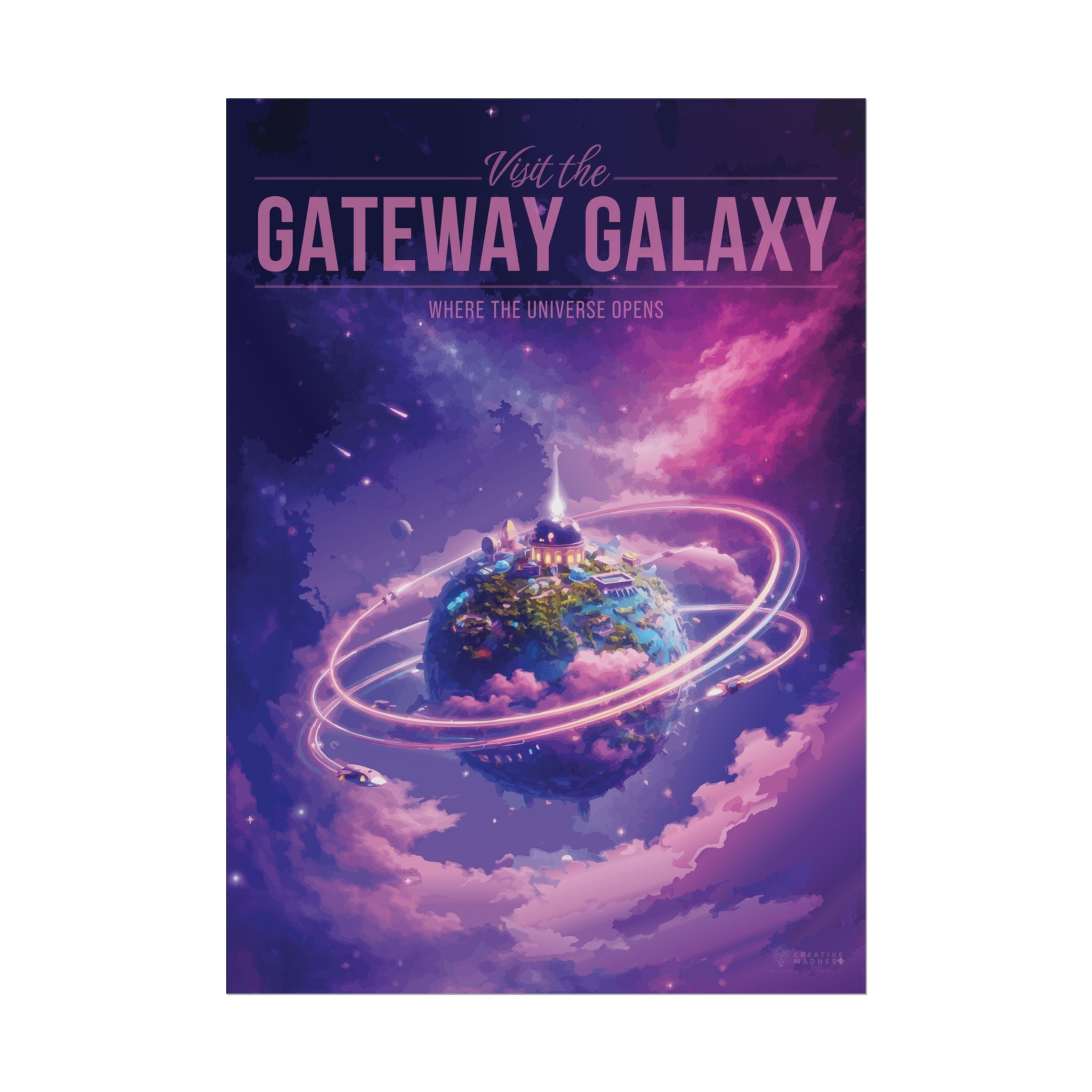 Gateway Galaxy Travel Poster