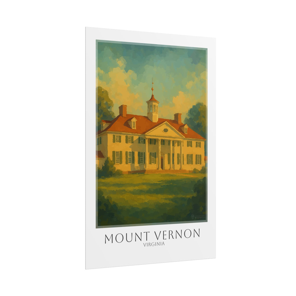 Mount Vernon Travel Poster