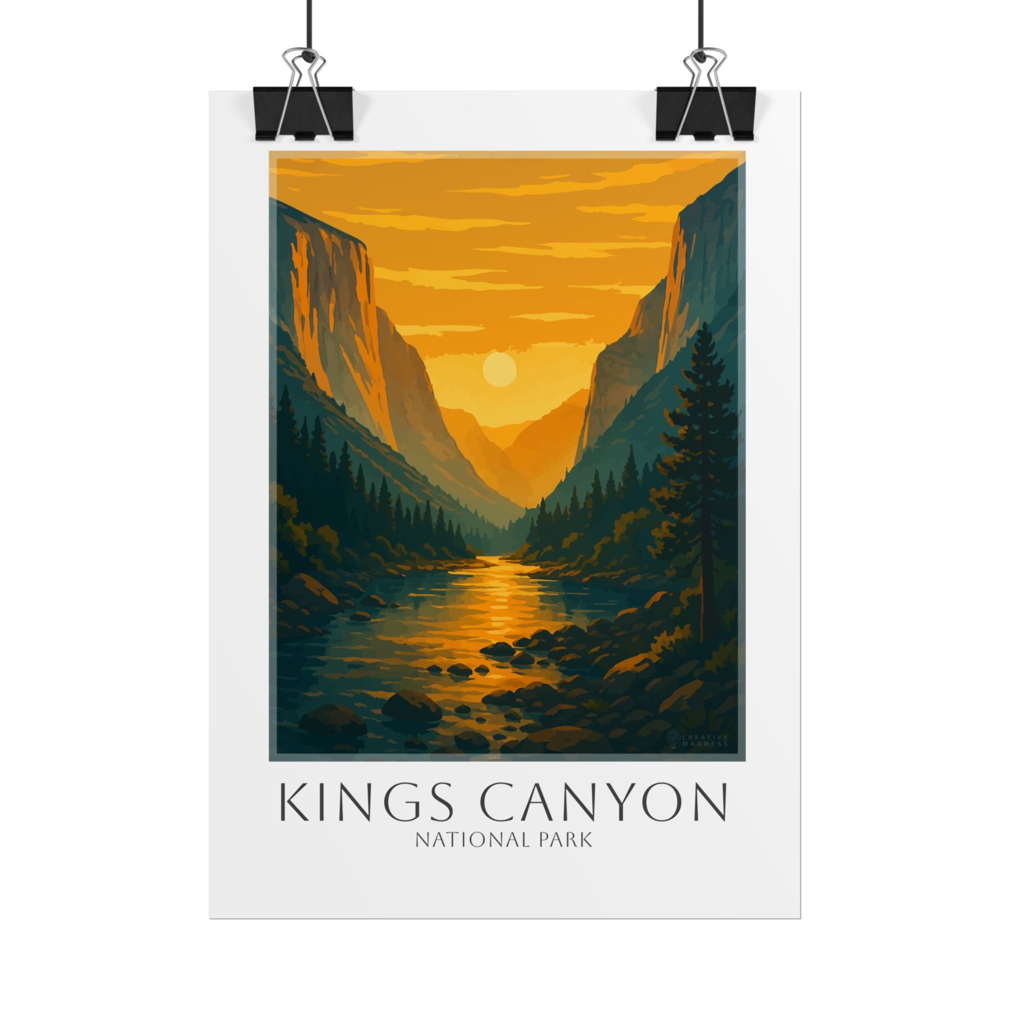 KINGS CANYON * Travel Poster * National Park Wall Art