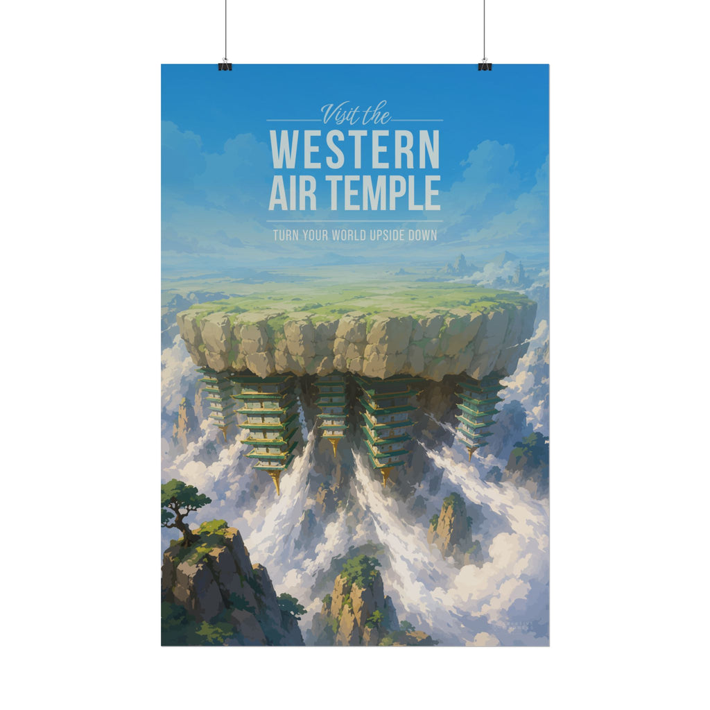 Western Air Temple Travel Poster