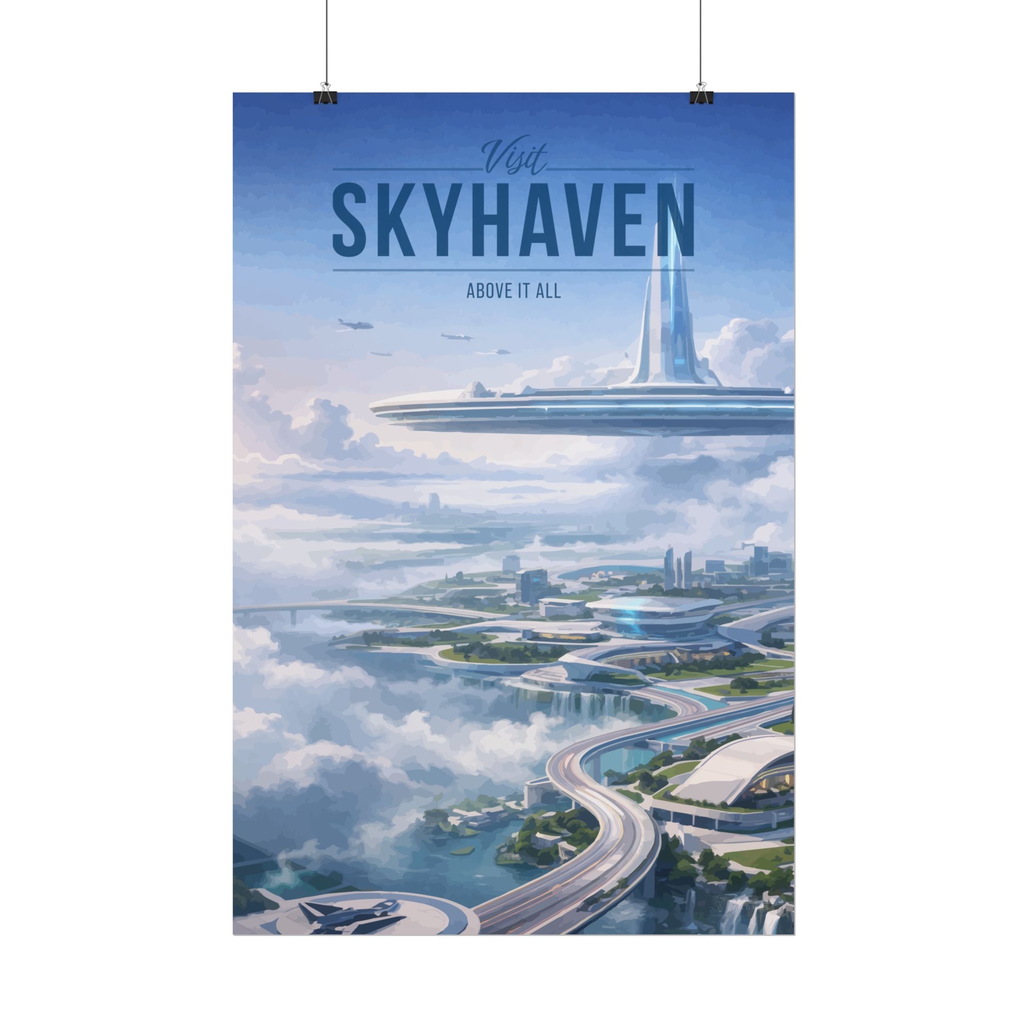 Skyhaven Travel Poster
