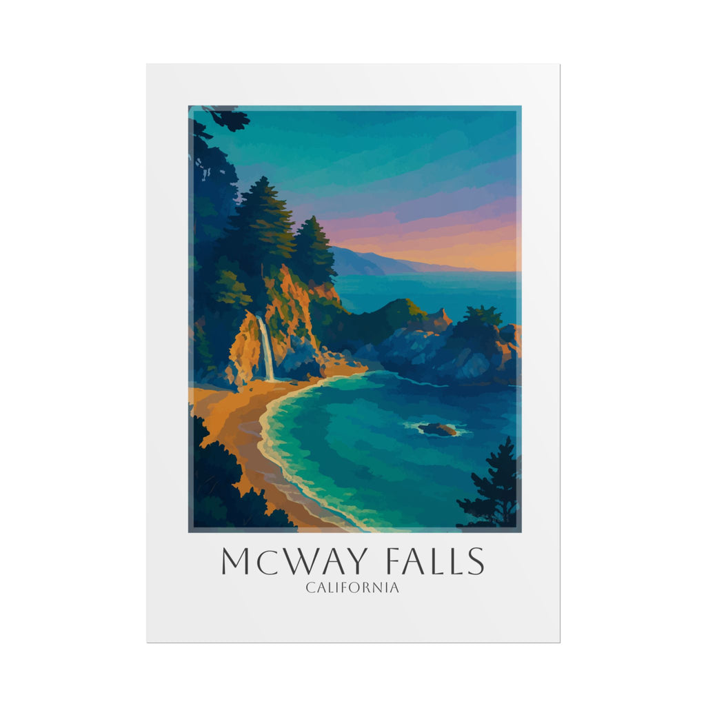 Mcway Falls Travel Poster