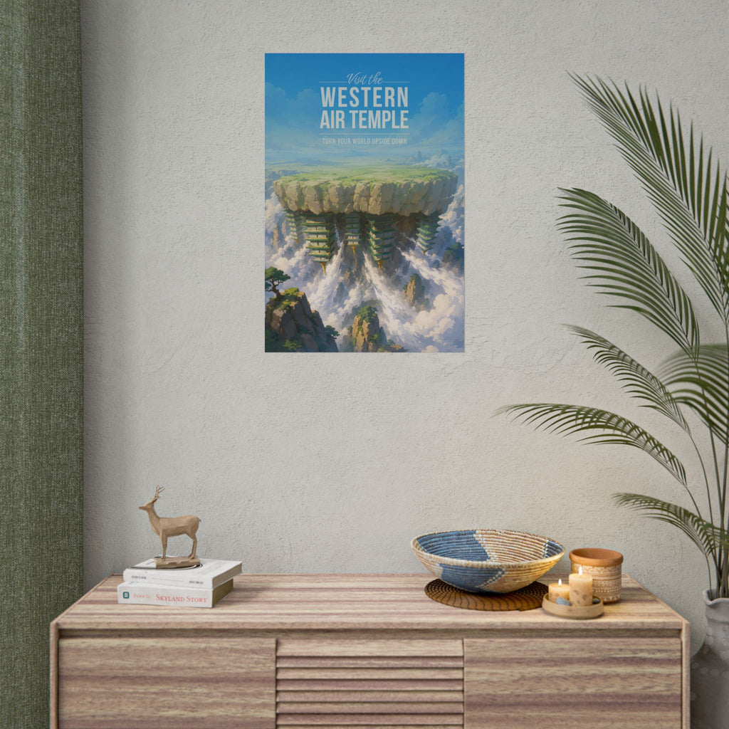 Western Air Temple Travel Poster