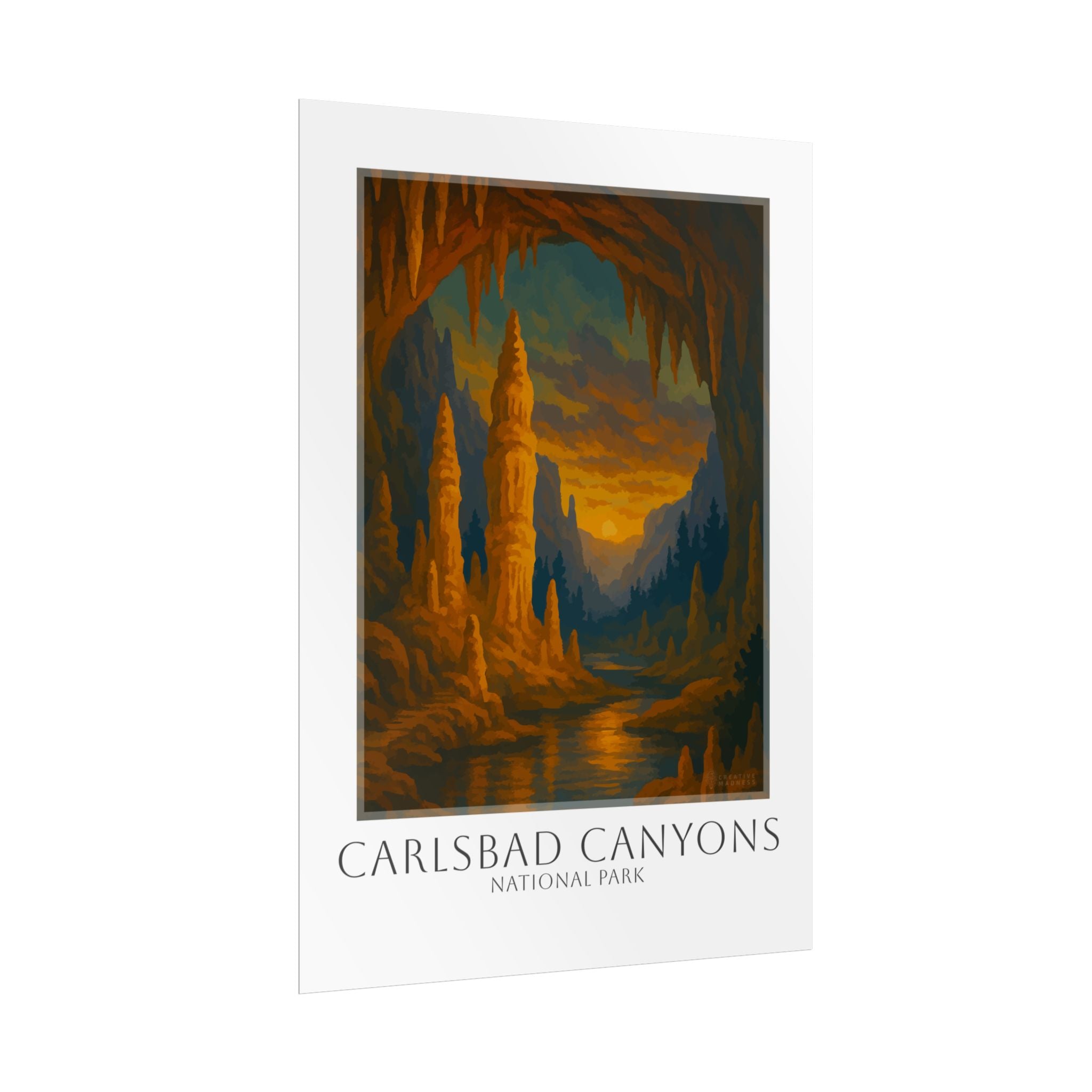 CARLSBAD CAVERNS  * Travel Poster * National Park Wall Art