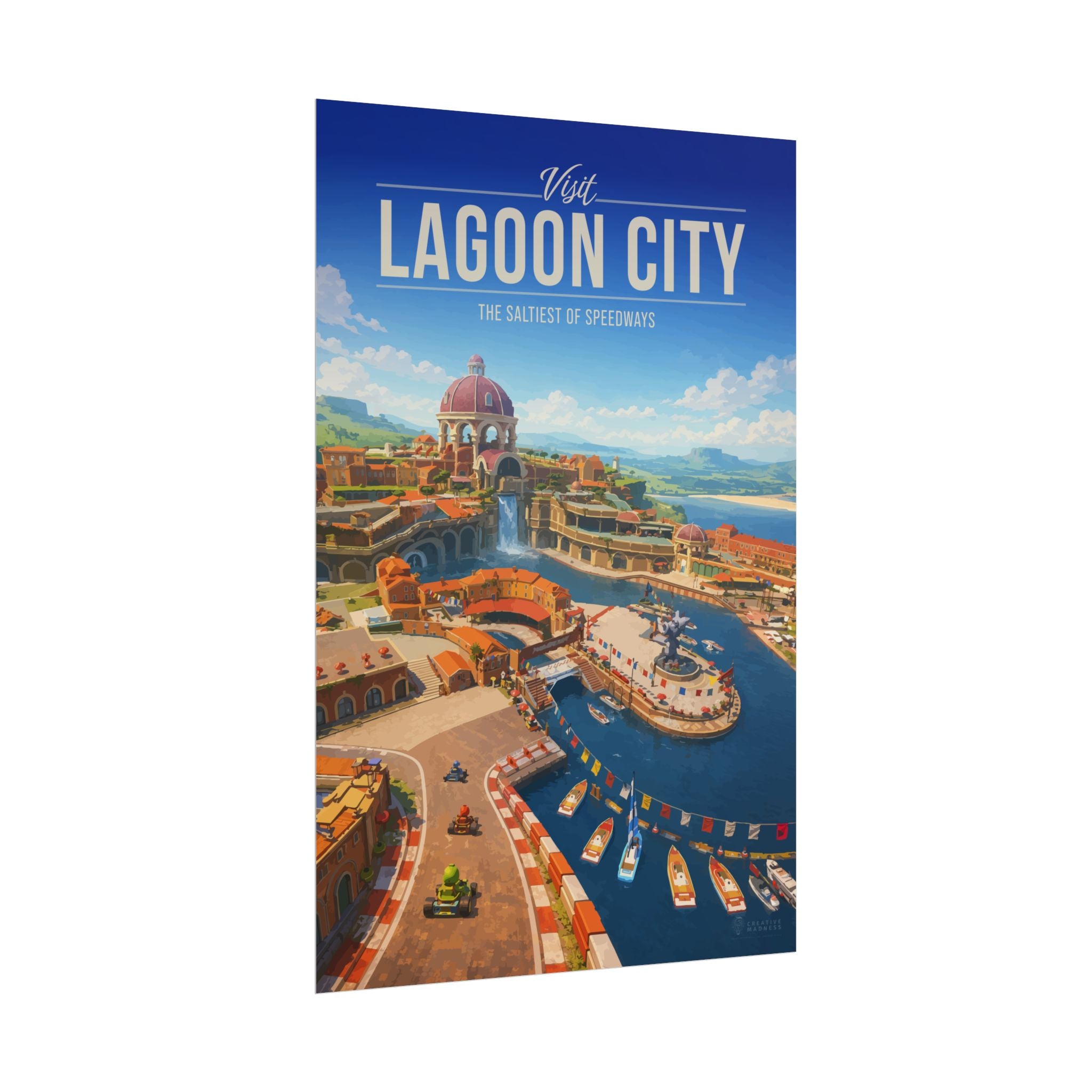 Lagoon City Travel Poster