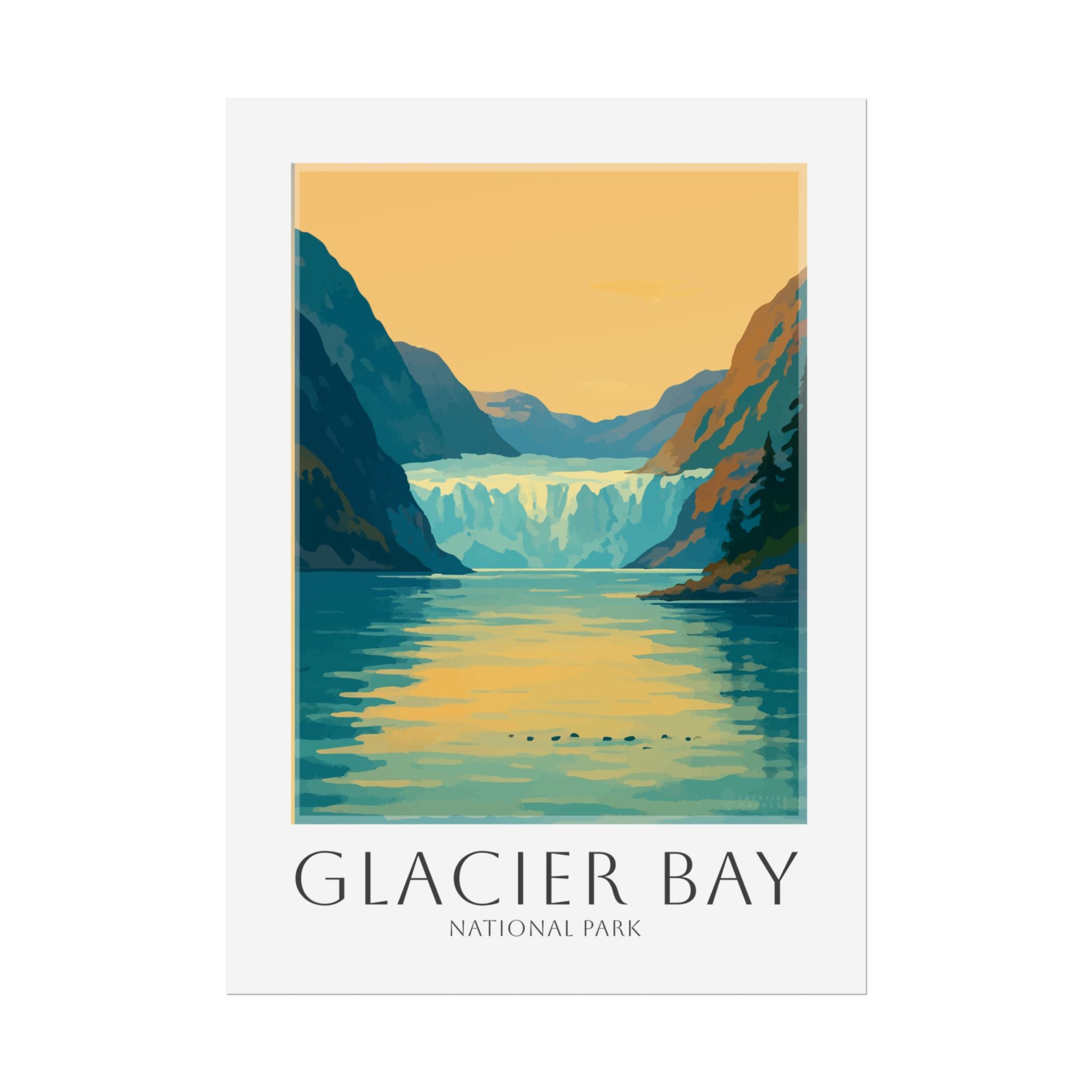 GLACIER BAY  * Travel Poster * National Park Wall Art