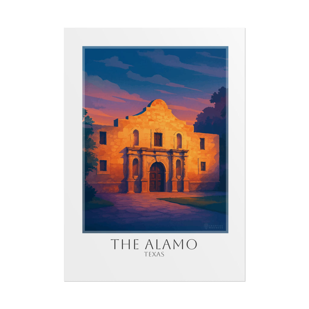 The Alamo Travel Poster