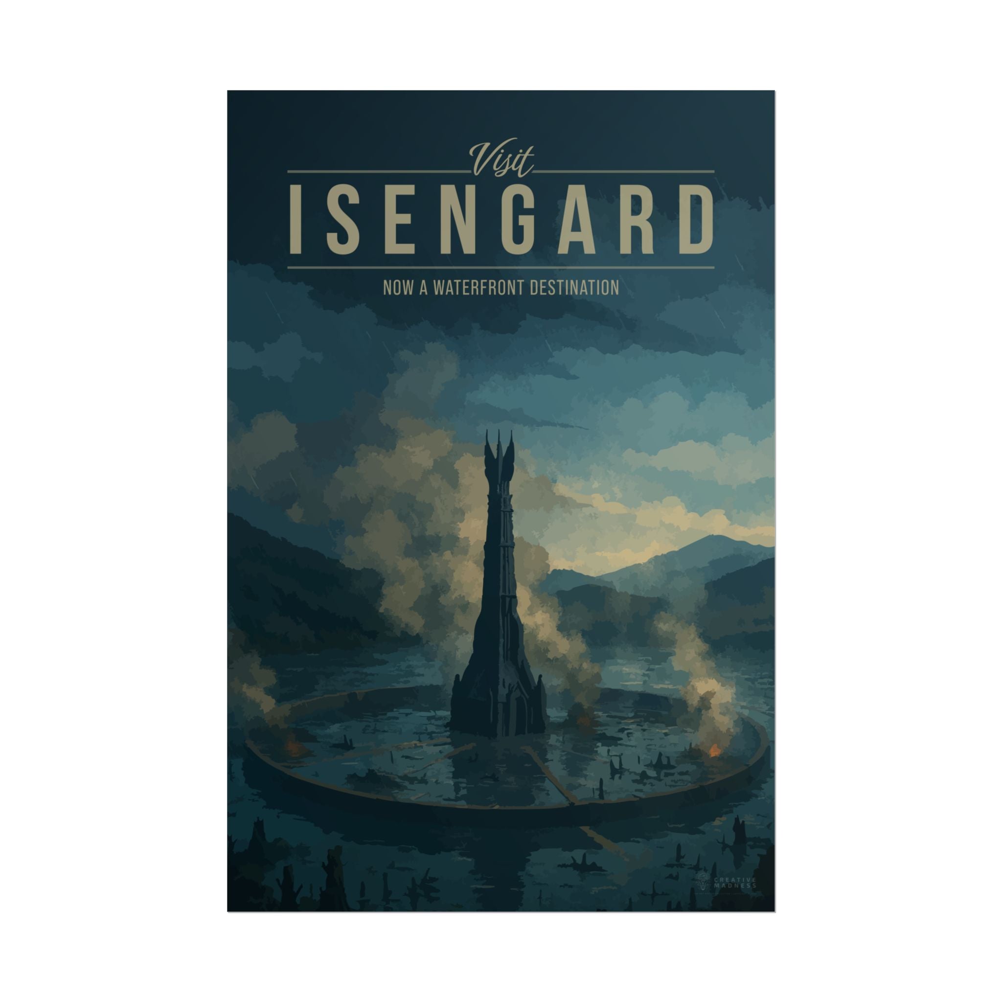 Isengard Travel Poster