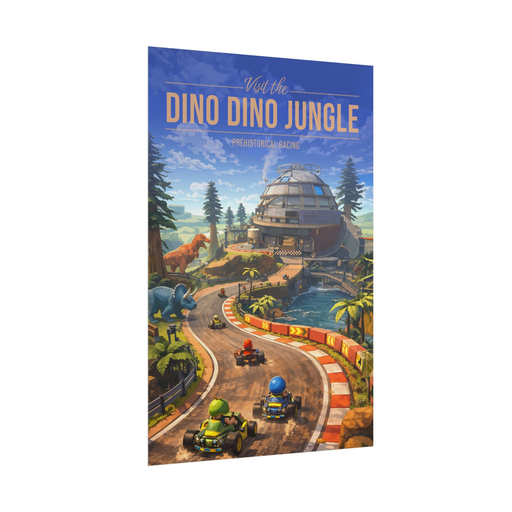 Dino Dino Jungle Travel Poster