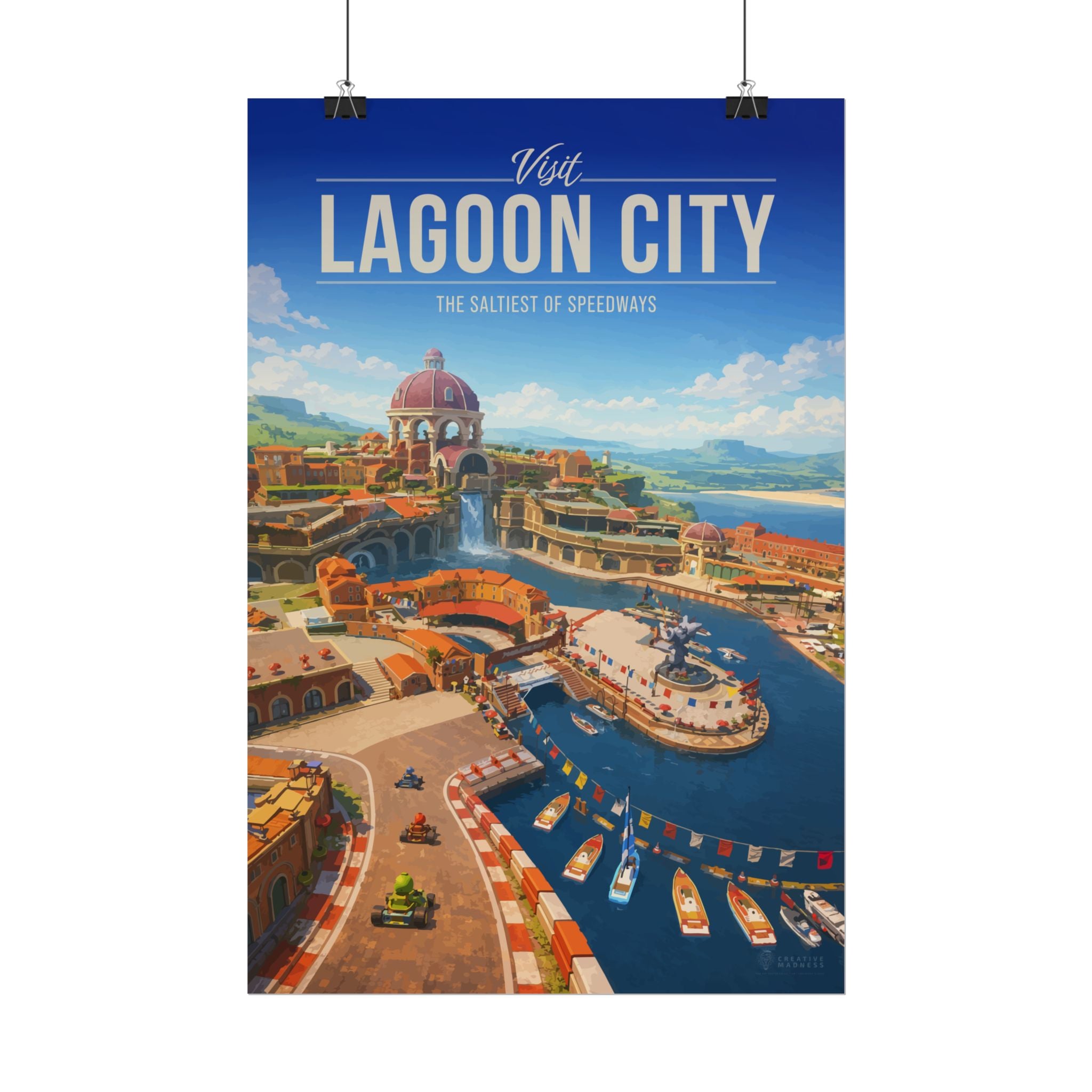 Lagoon City Travel Poster