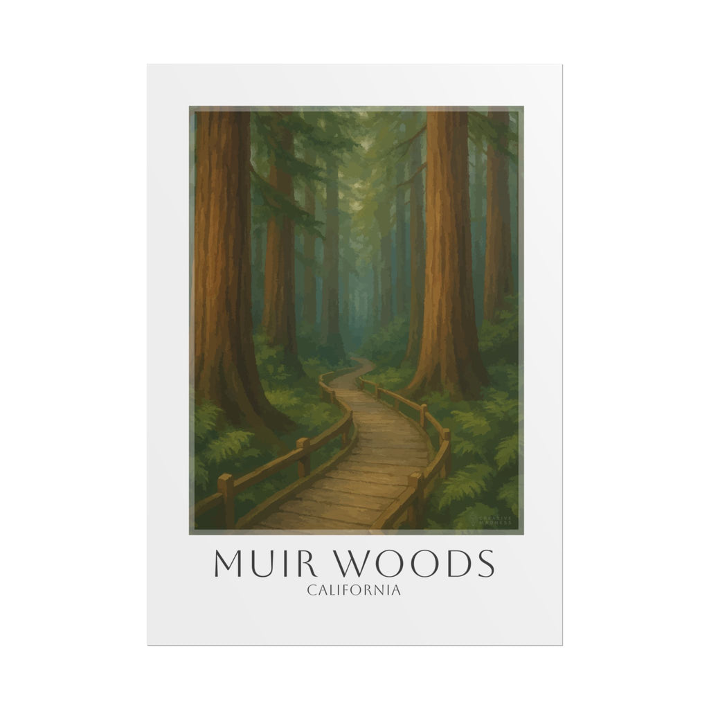 Muir Woods Travel Poster