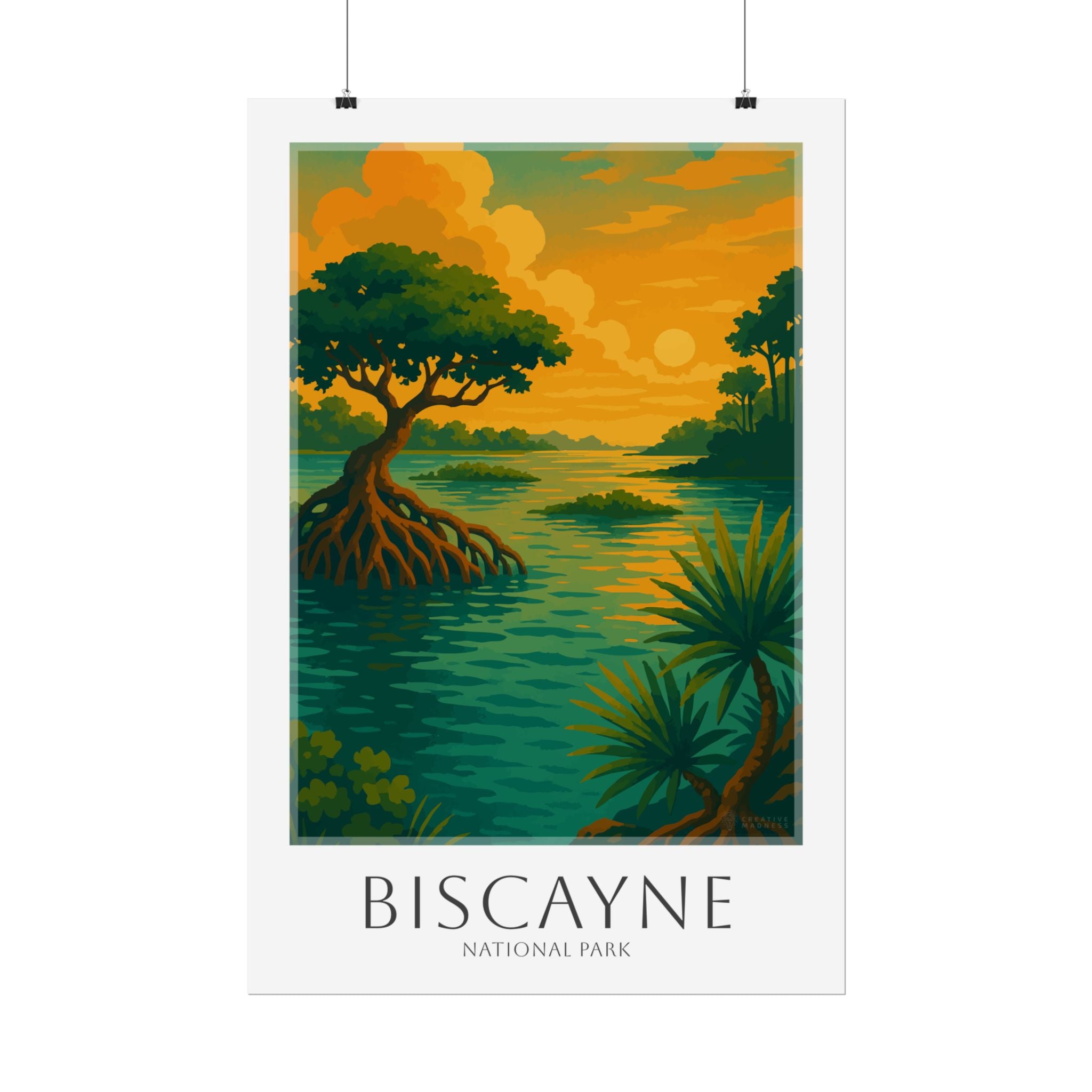 BISCAYNE * Travel Poster * National Park Wall Art