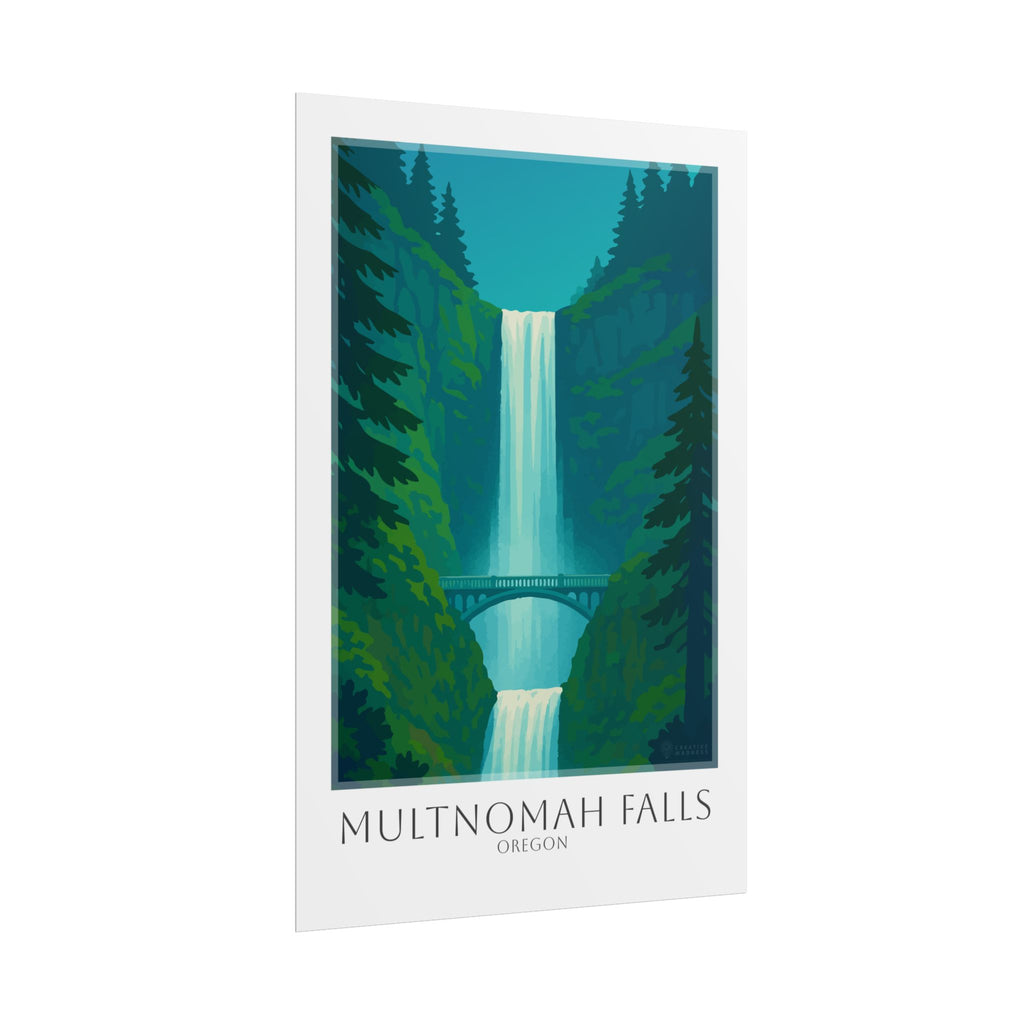 Multnomah Falls Travel Poster