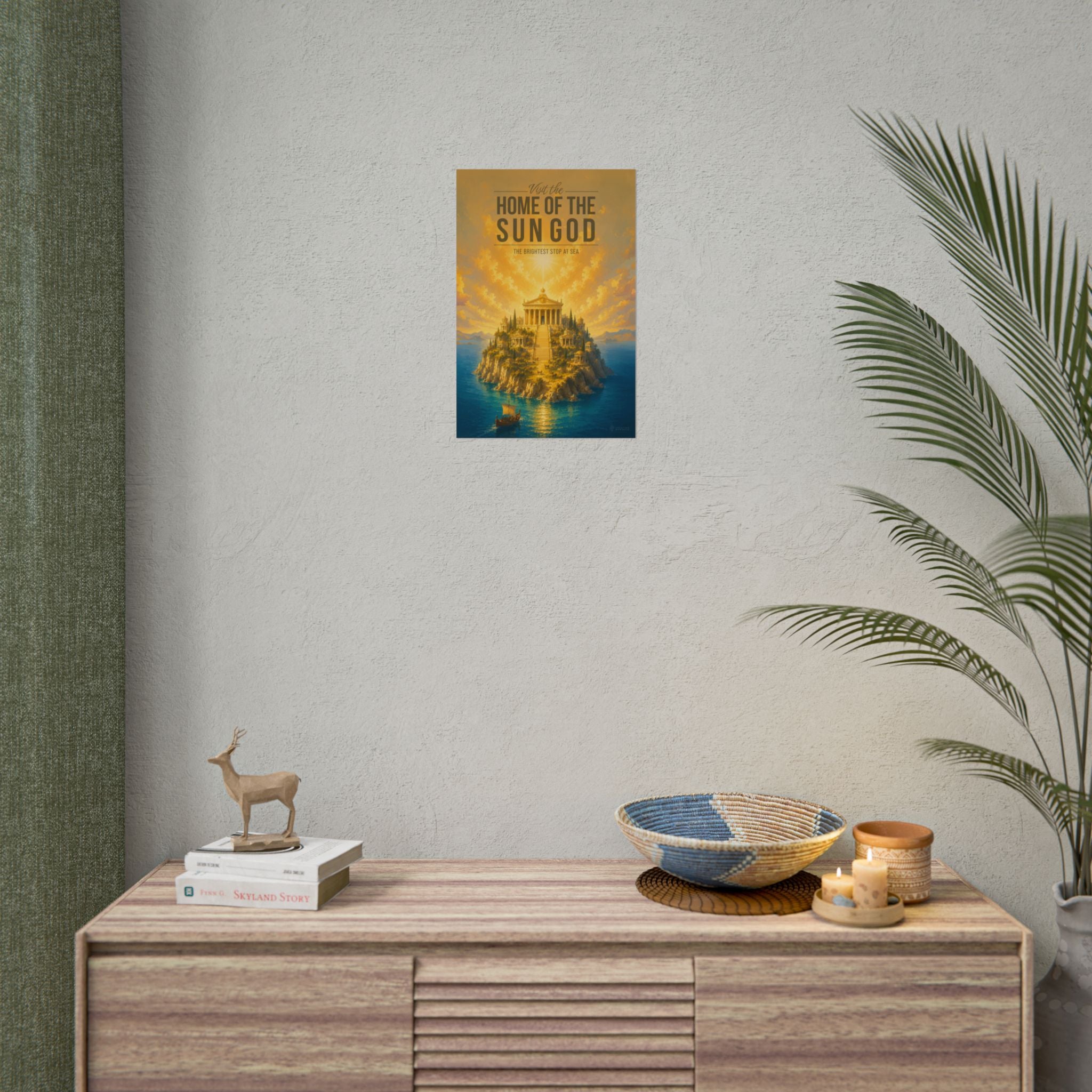 Home Of The Sun God Travel Poster