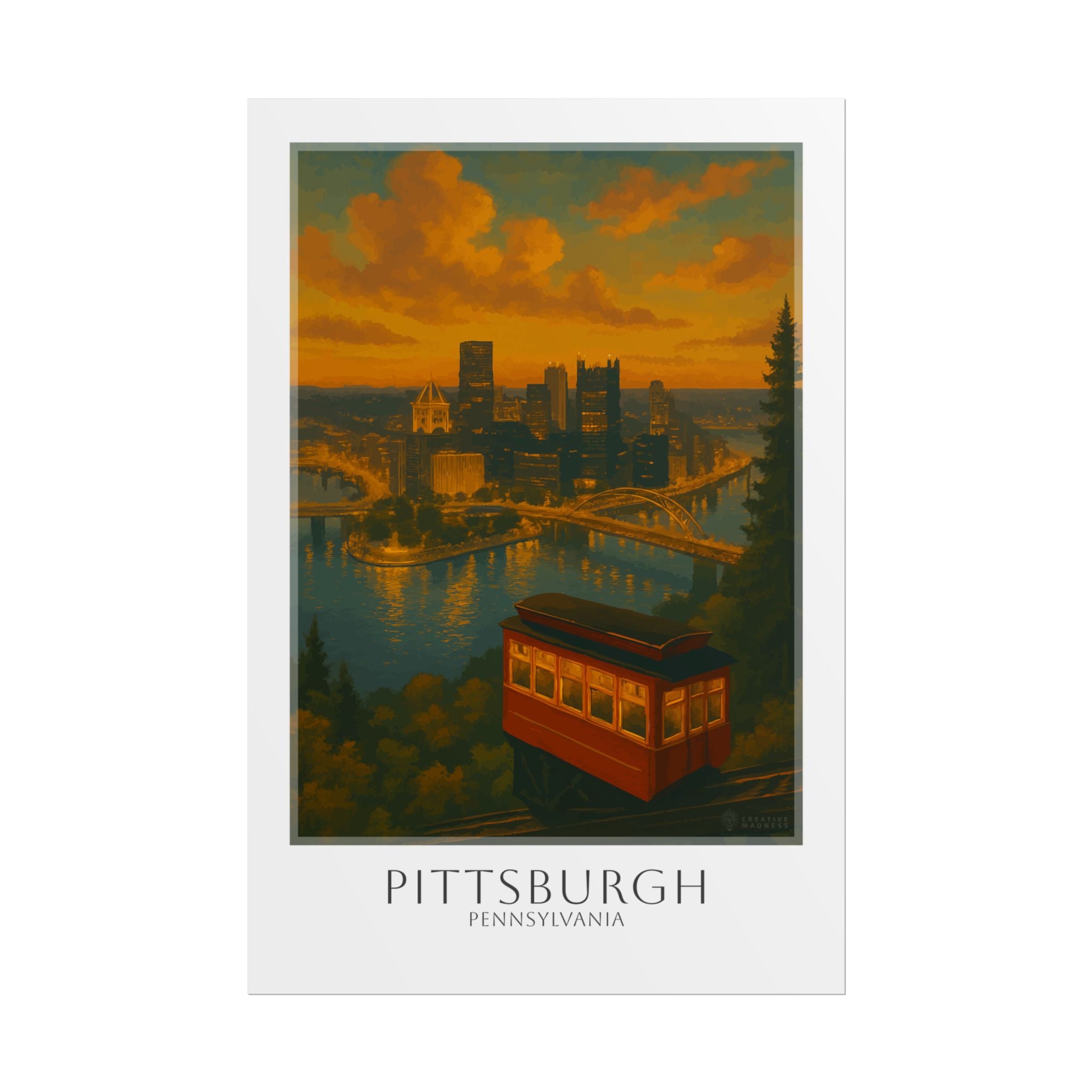Pittsburgh Travel Poster