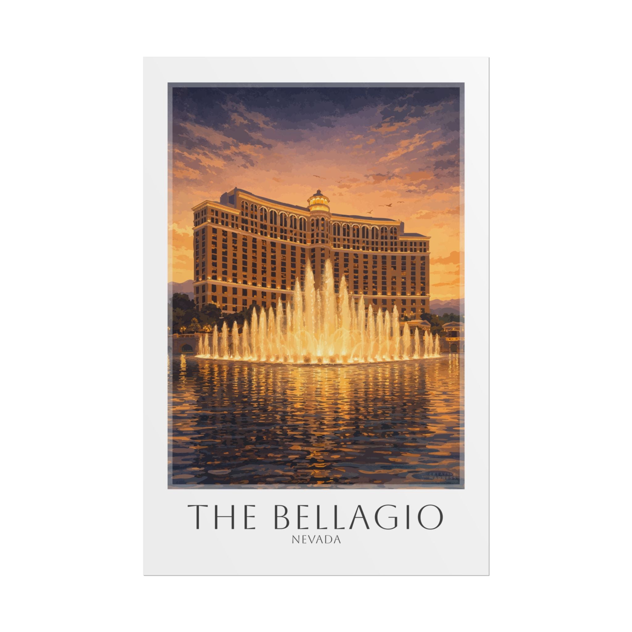 The Bellagio Travel Poster