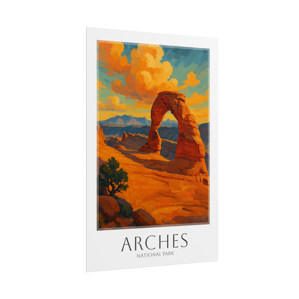 ARCHES * Travel Poster * National Park Wall Art