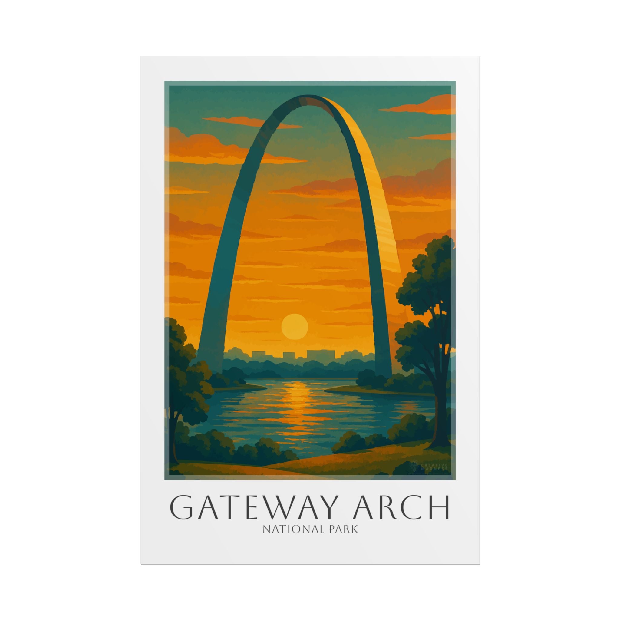 GATEWAY ARCH  * Travel Poster * National Park Wall Art