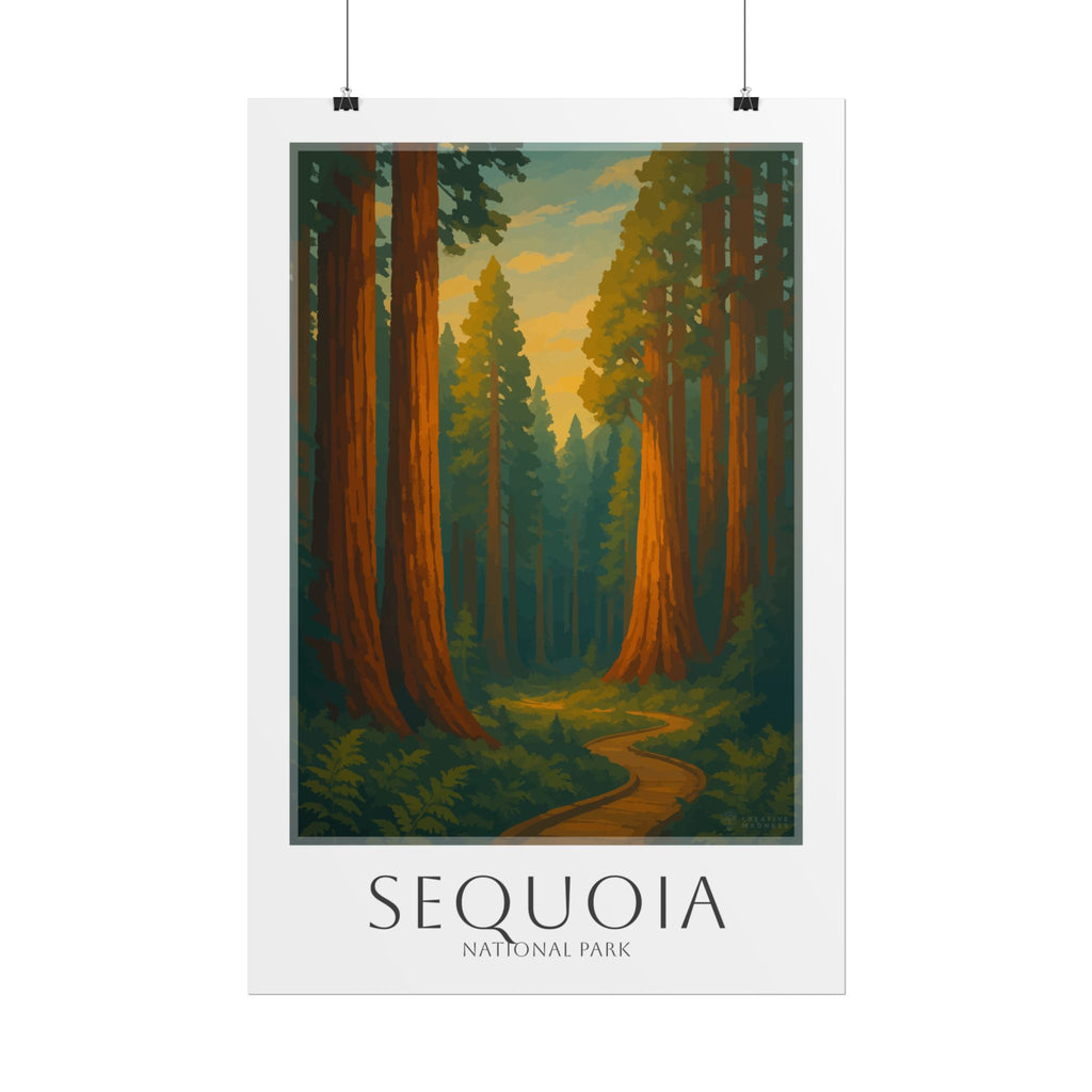 SEQUOIA  * Travel Poster * National Park Wall Art