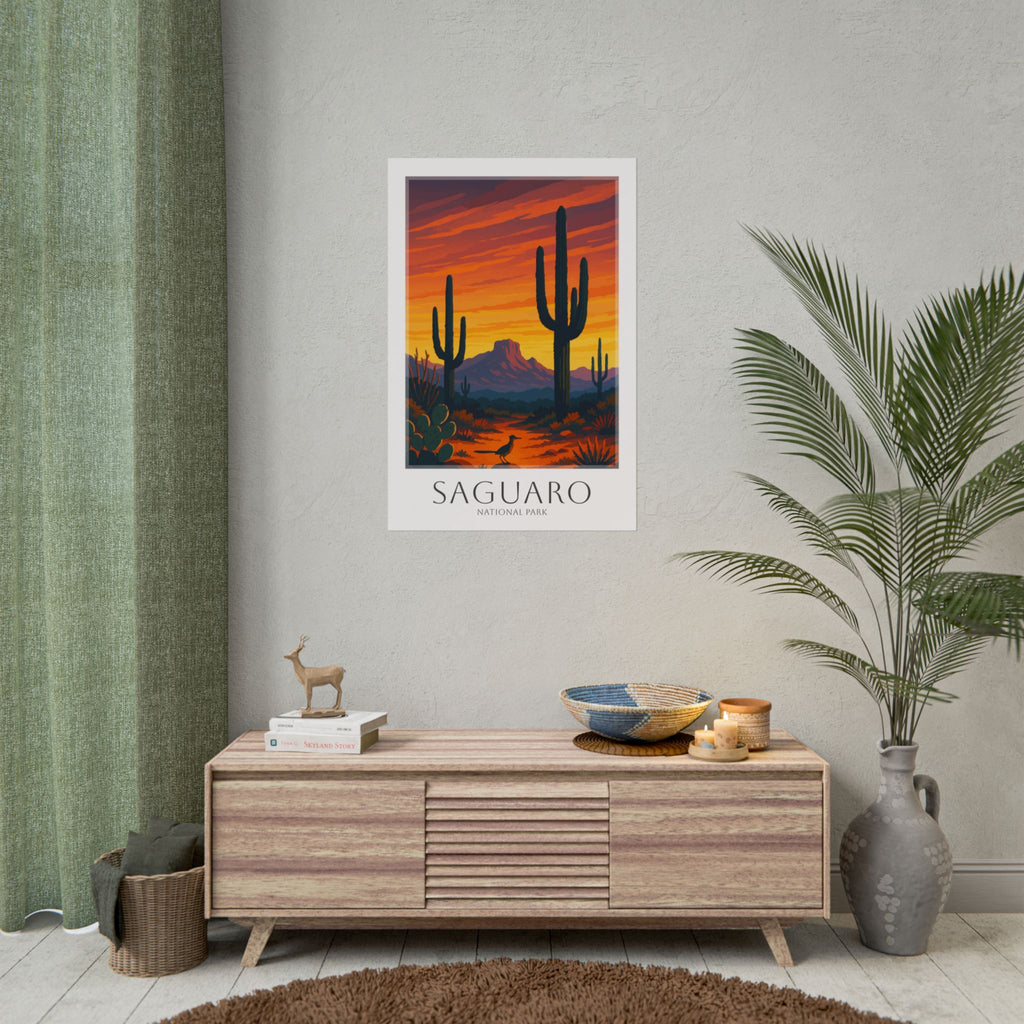 SAGUARO * Travel Poster * National Park Wall Art