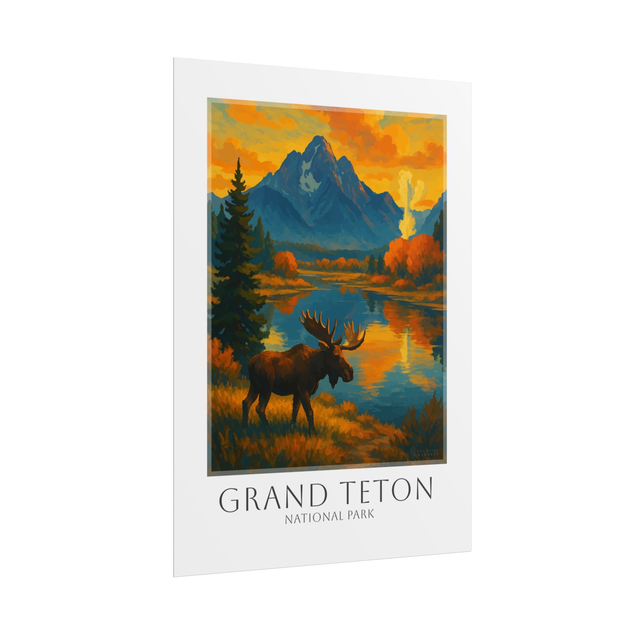 GRAND TETON   * Travel Poster * National Park Wall Art