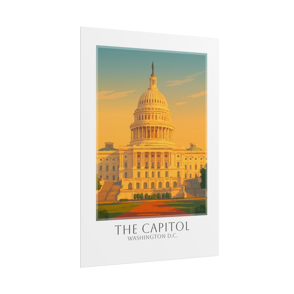 The Us Capitol Travel Poster