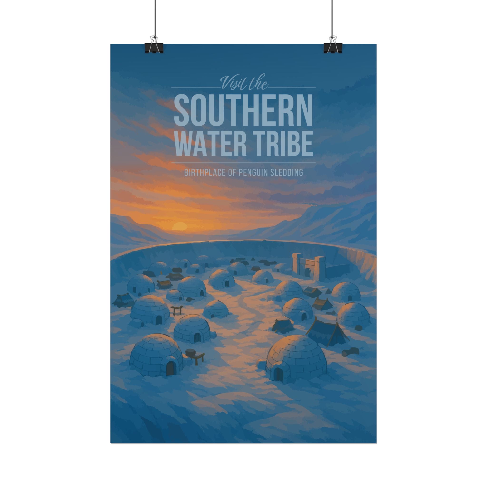 Southern Water Tribe Travel Poster