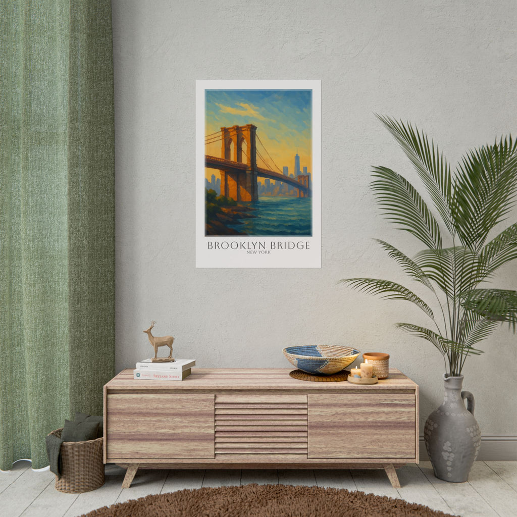 Brooklyn Bridge Travel Poster