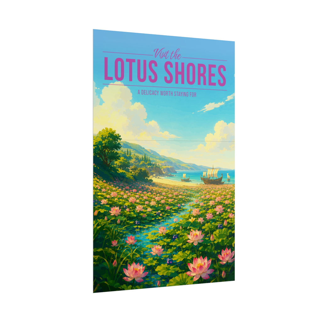 Lotus Shores Travel Poster