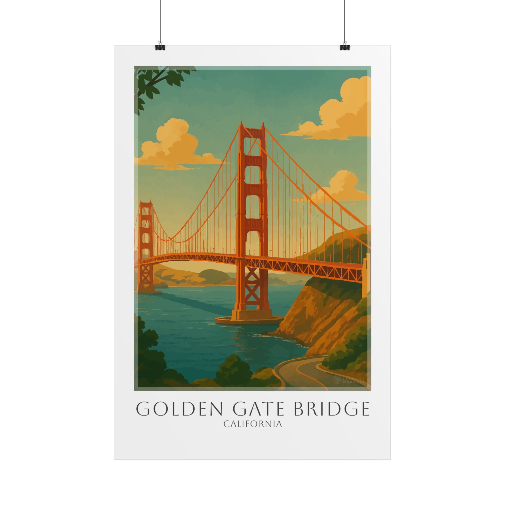 Golden Gate Bridge Travel Poster