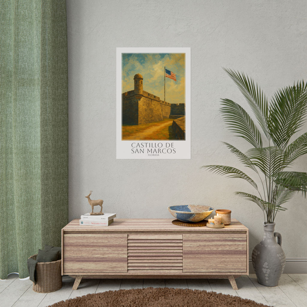 Castillo De San Marcos Travel Poster