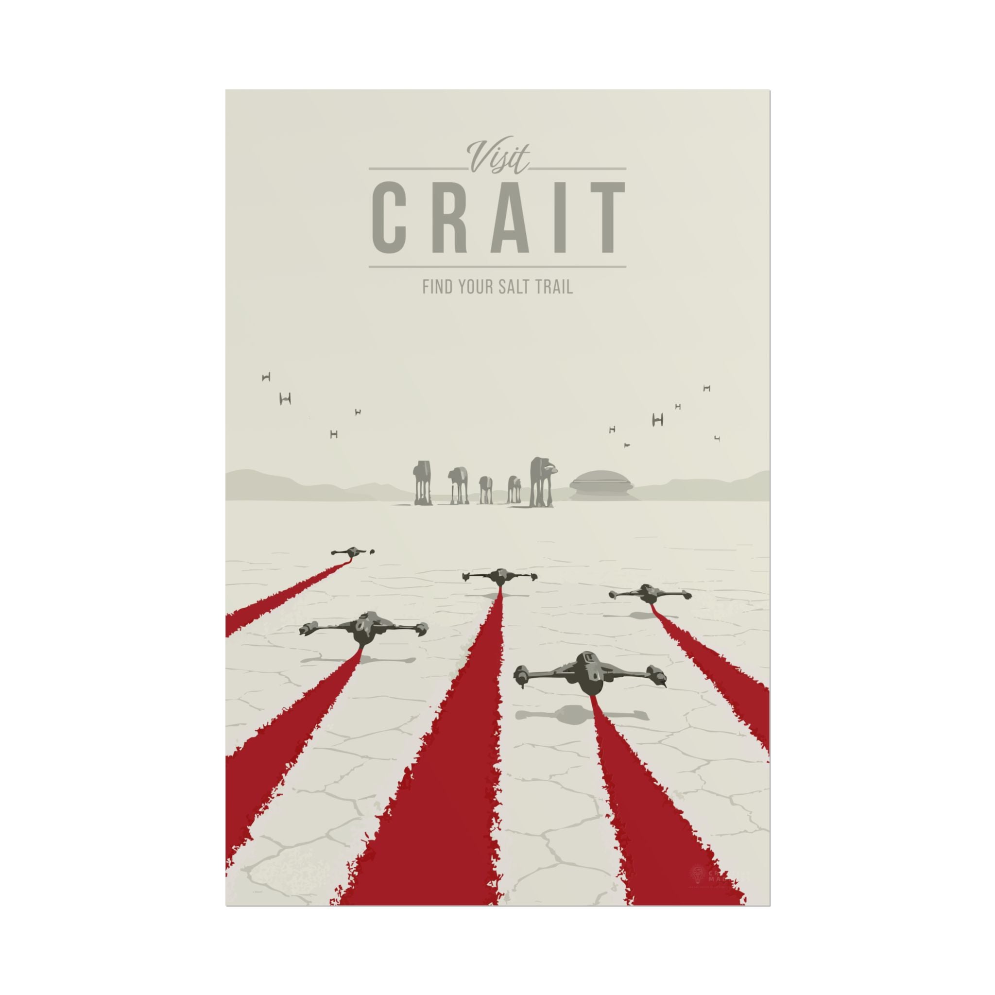 Crait Travel Poster