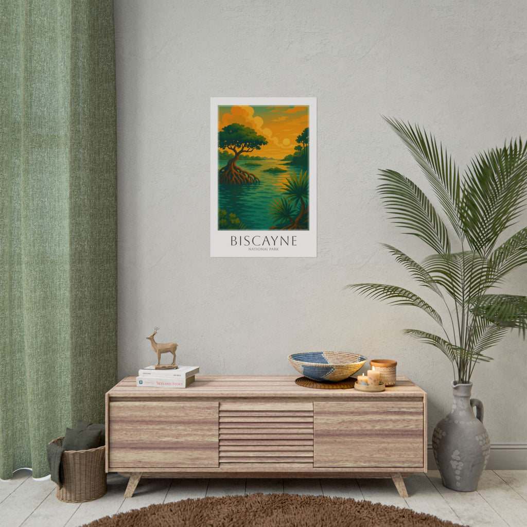 BISCAYNE * Travel Poster * National Park Wall Art