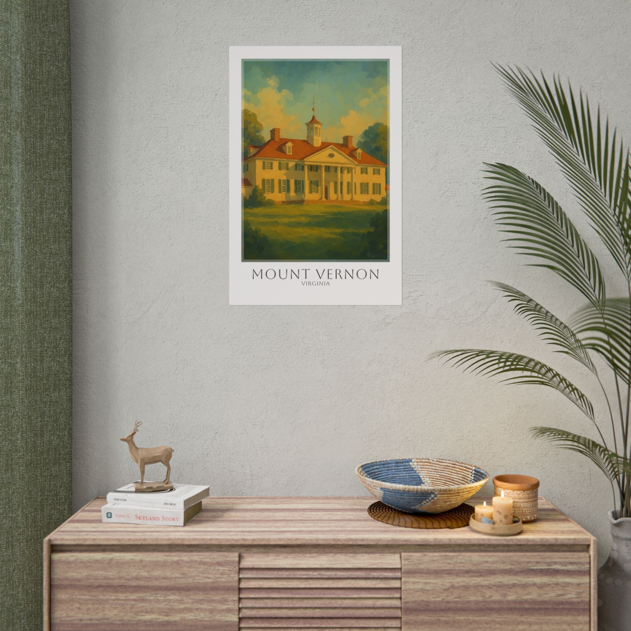 Mount Vernon Travel Poster