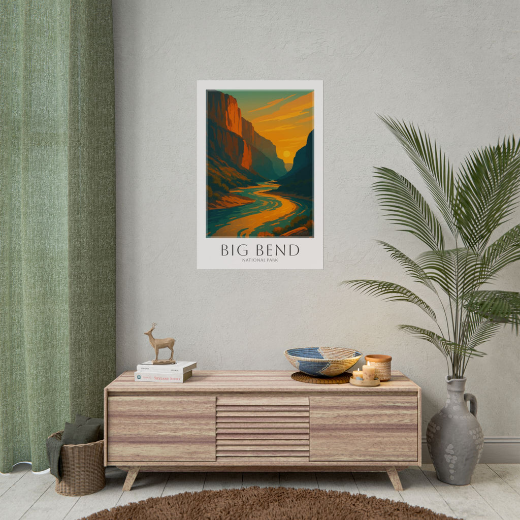 BIG BEND * Travel Poster * National Park Wall Art