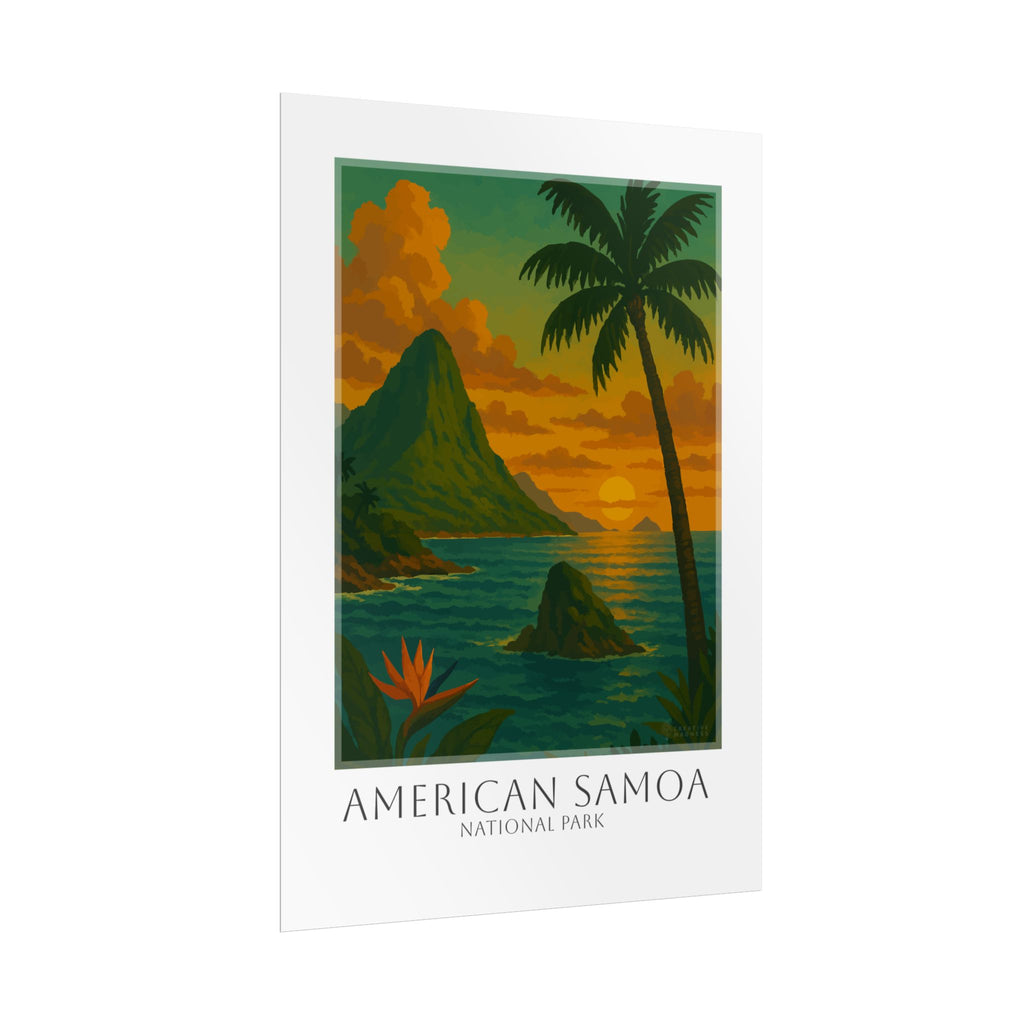 AMERICAN SAMOA * Travel Poster * National Park Wall Art
