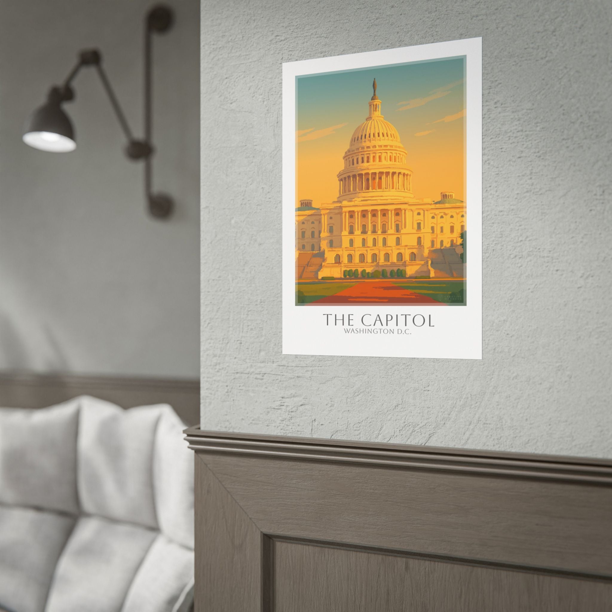 The Us Capitol Travel Poster