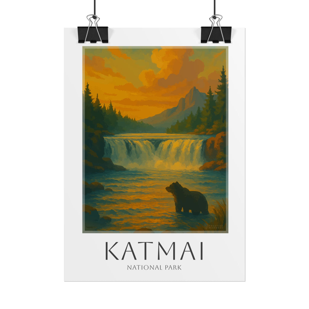 KATMAI * Travel Poster * National Park Wall Art