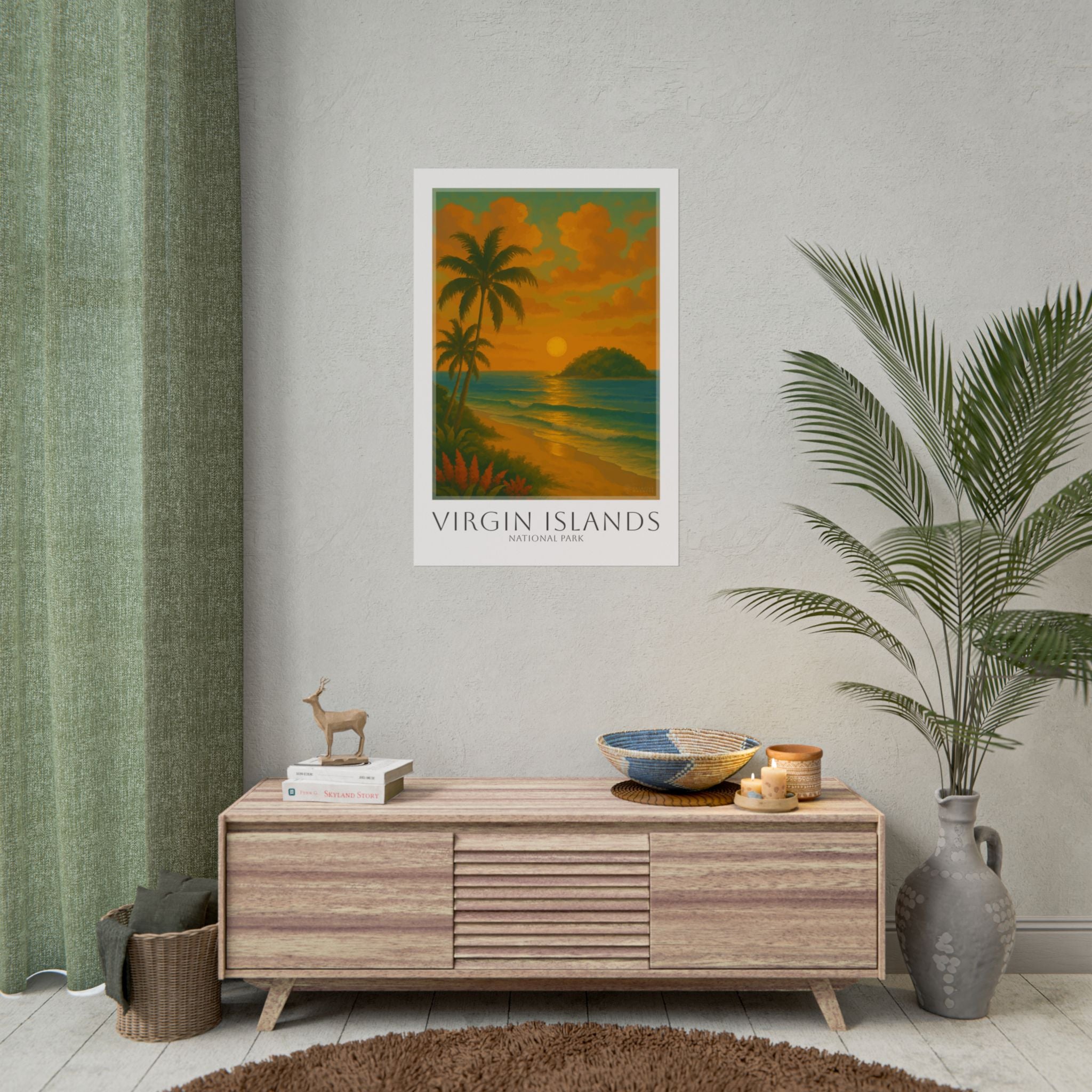 VIRGIN ISLANDS * Travel Poster * National Park Wall Art