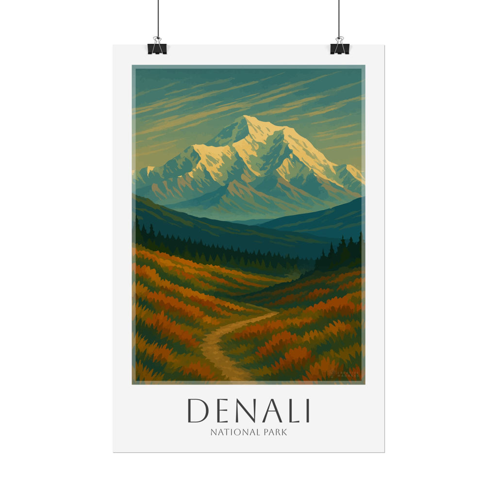 DENALI * Travel Poster * National Park Wall Art