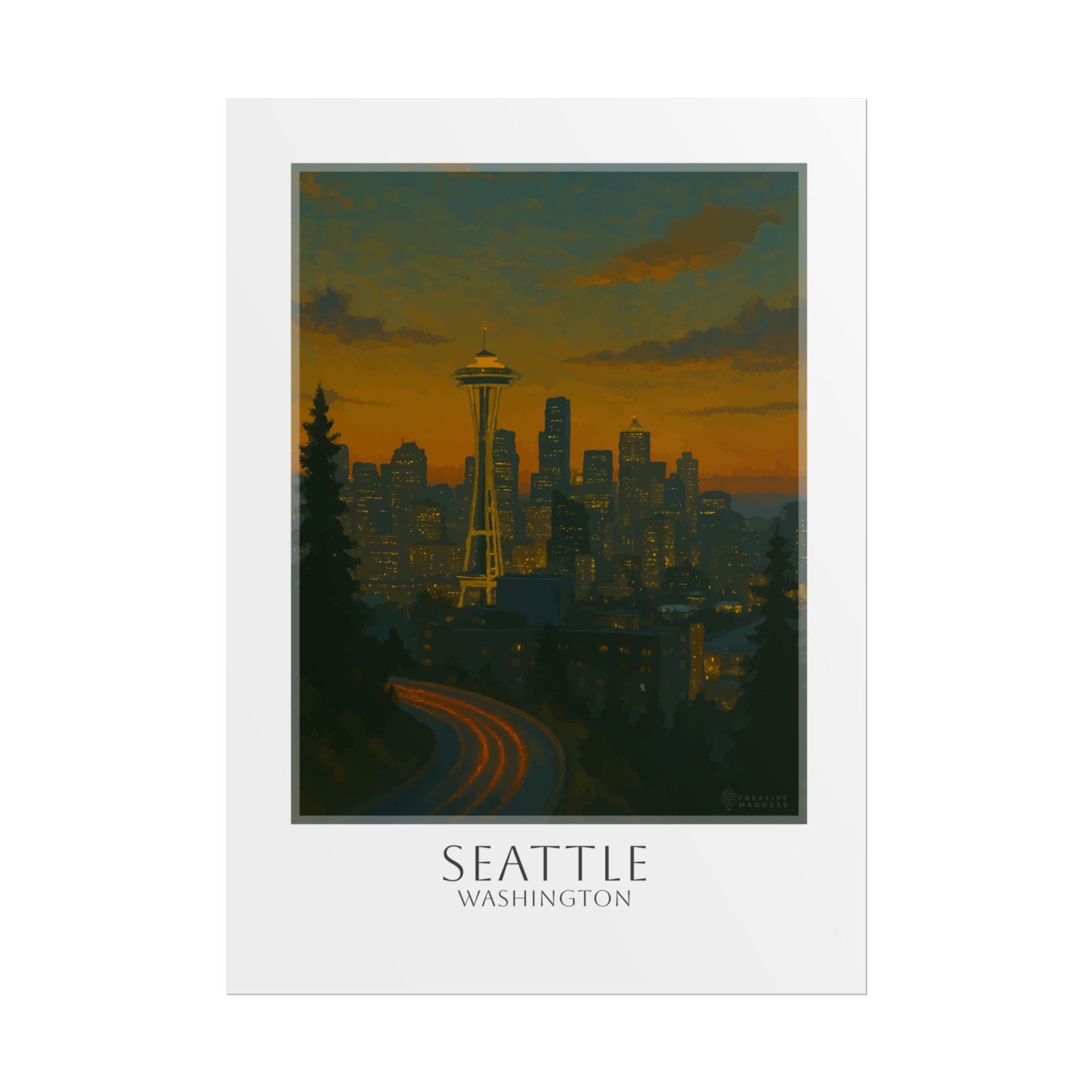 Seattle Travel Poster